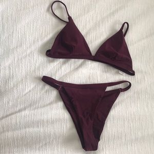 Plum two piece bikini